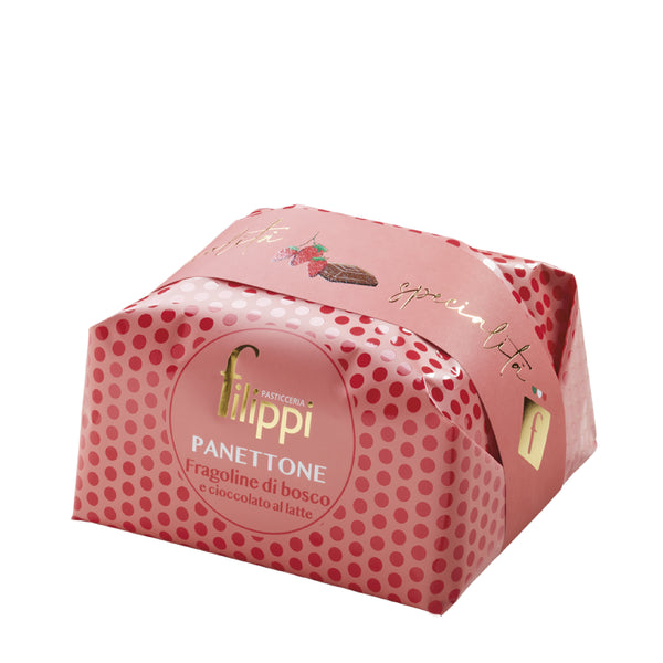 Pasticceria Filippi Panettone Fragoline E Cioccolato Al Latte 1 Kg