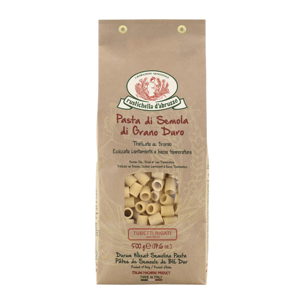 Rustichella D'Abruzzo Tubetti Rigati Pasta Di Semola Di Grano Duro