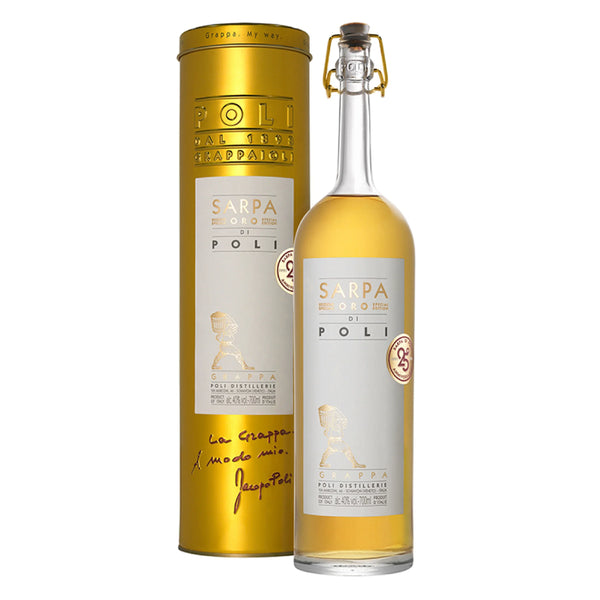Poli Distillerie Sarpa Oro Grappa Barricata ASTUCCIATO